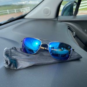 NWOT Oakley Gauge 8 M Gunmetal Sapphire Prizm Polarized Sunglasses